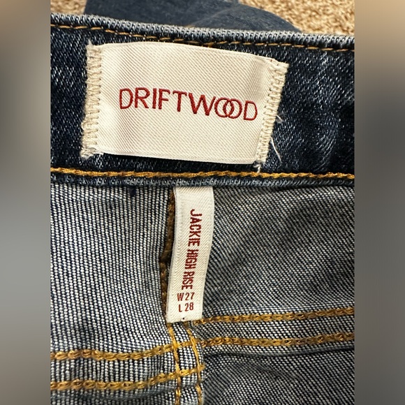 Driftwood Floral Embroidered Denim Jeans Jackie high rise size 27 - Picture 3 of 7